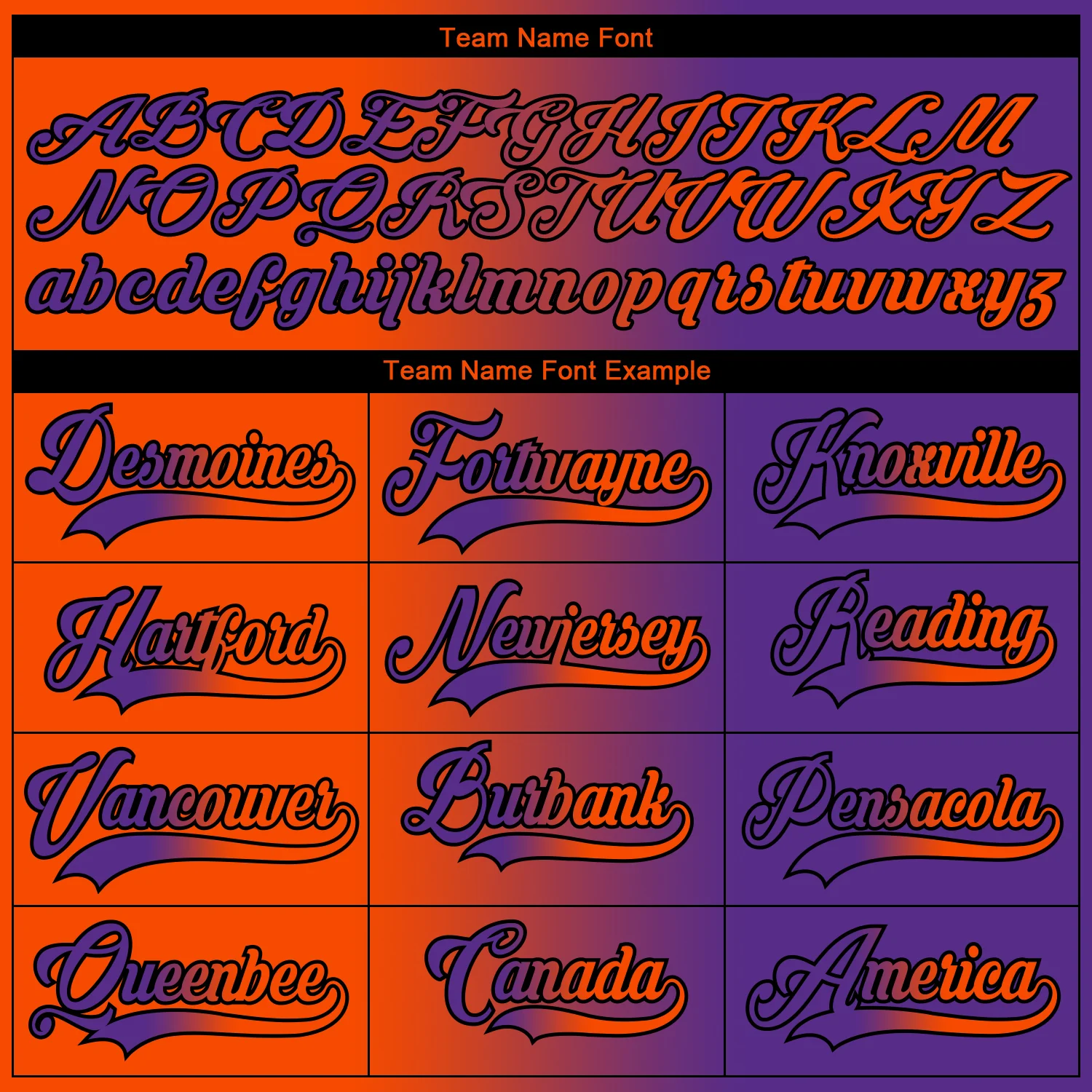 Custom Purple Orange-Black Gradient Fashion Hockey Lace Neck Jersey - Image 6
