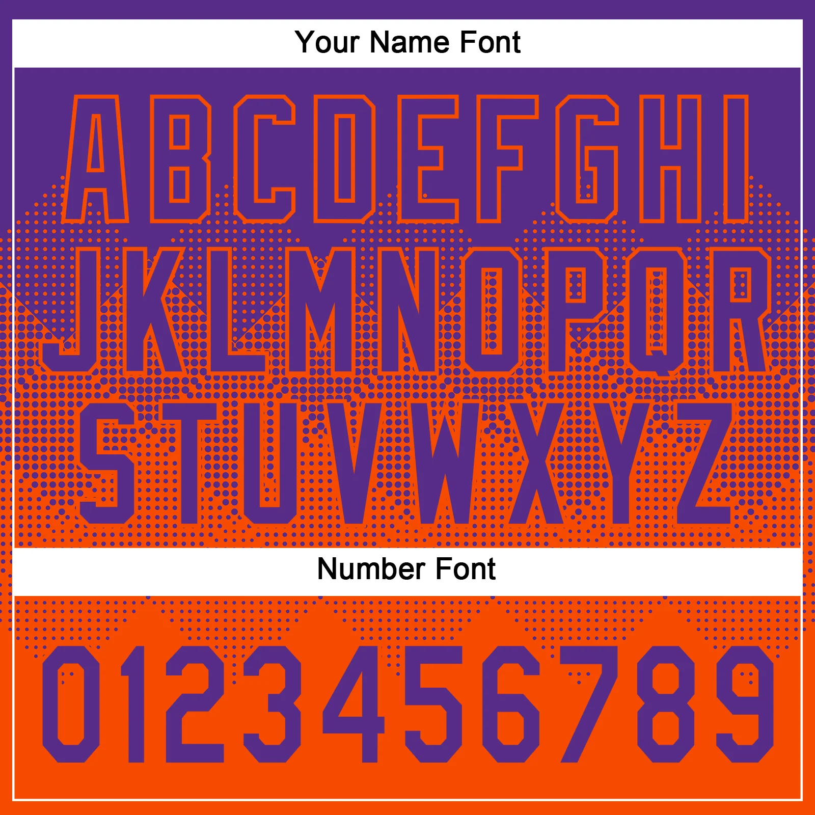 Custom Purple Orange 3D Gradient Square Shape Two-Button Unisex Softball Jersey - Image 5