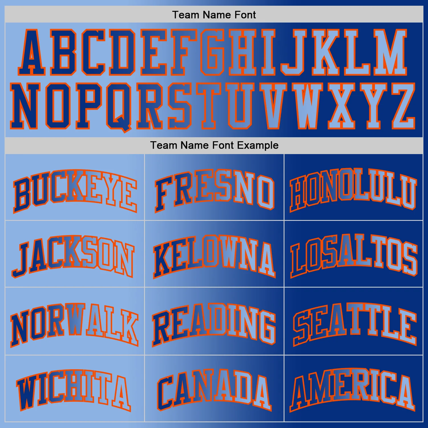 Custom Royal Light Blue-Orange Authentic Gradient Fashion Basketball Jersey - Image 4