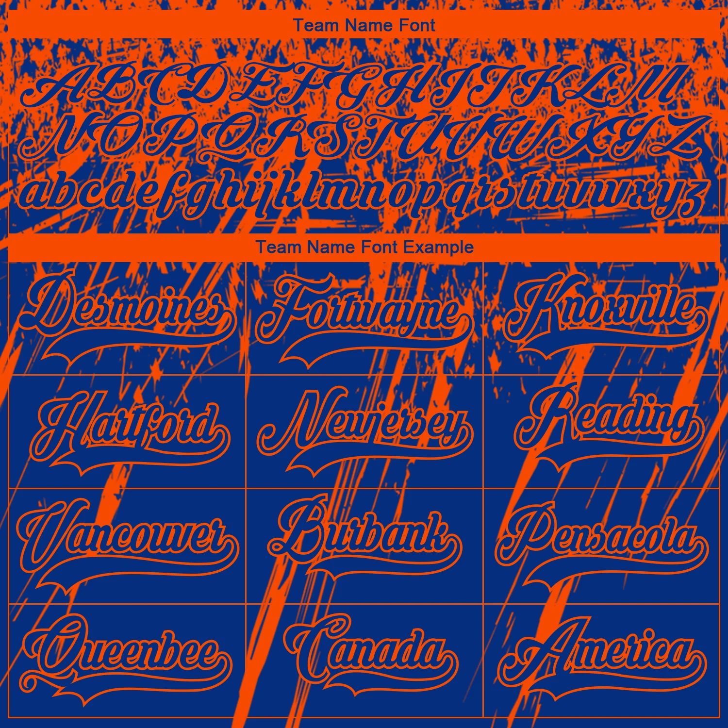 Custom Royal Orange-White 3D Splash Hockey Lace Neck Jersey - Image 4