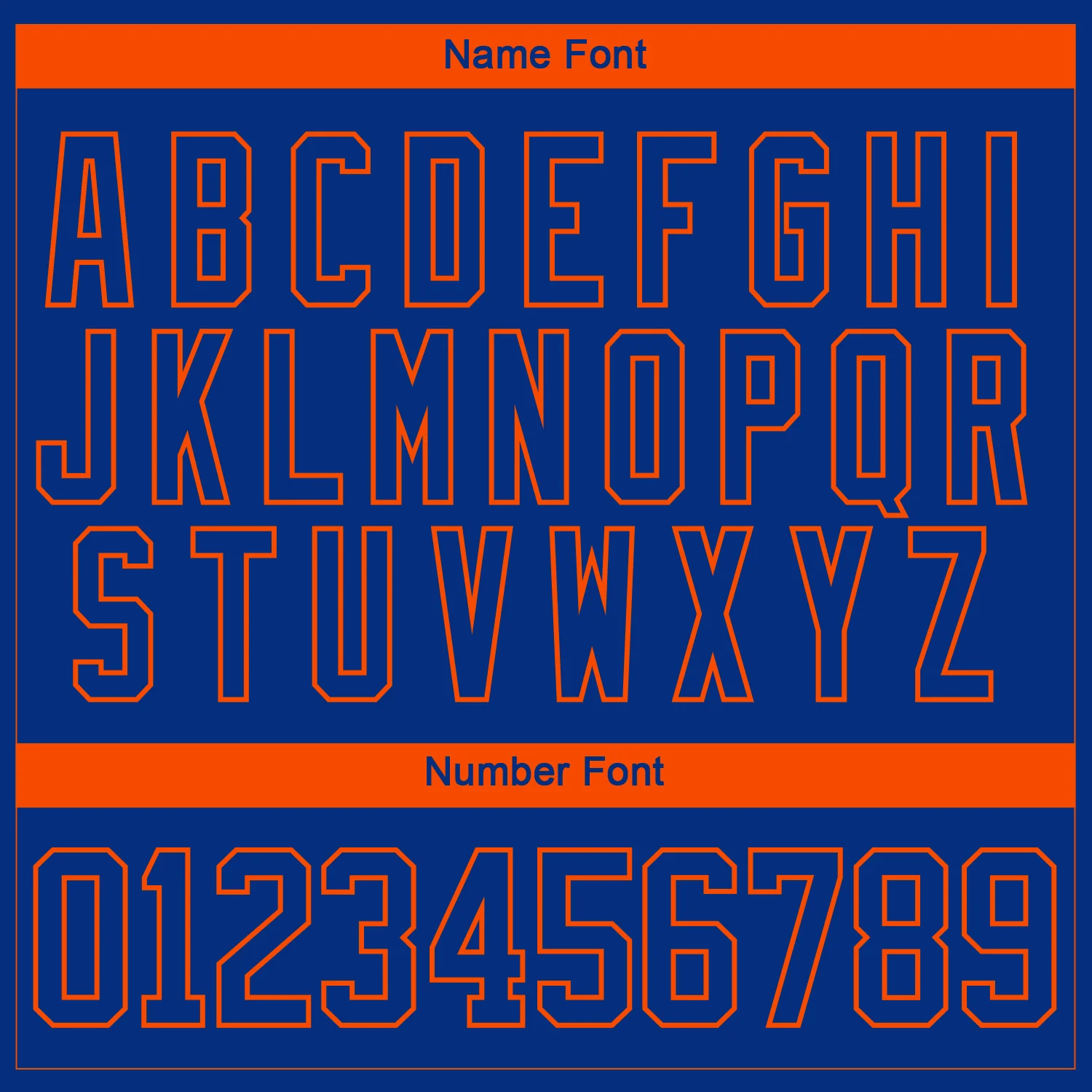 Custom Royal Orange-White 3D Splash Hockey Lace Neck Jersey - Image 5