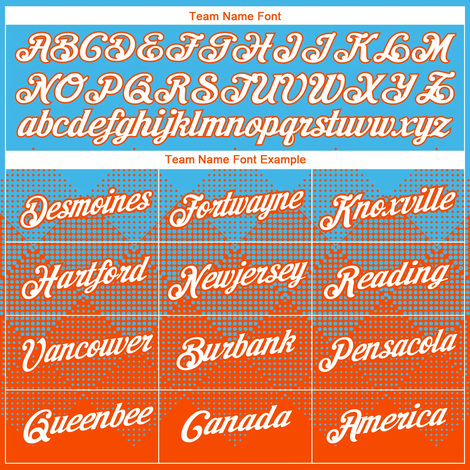 Custom Sky Blue White-Orange 3D Pattern Design Gradient Square Shapes Performance T-Shirt - Image 3