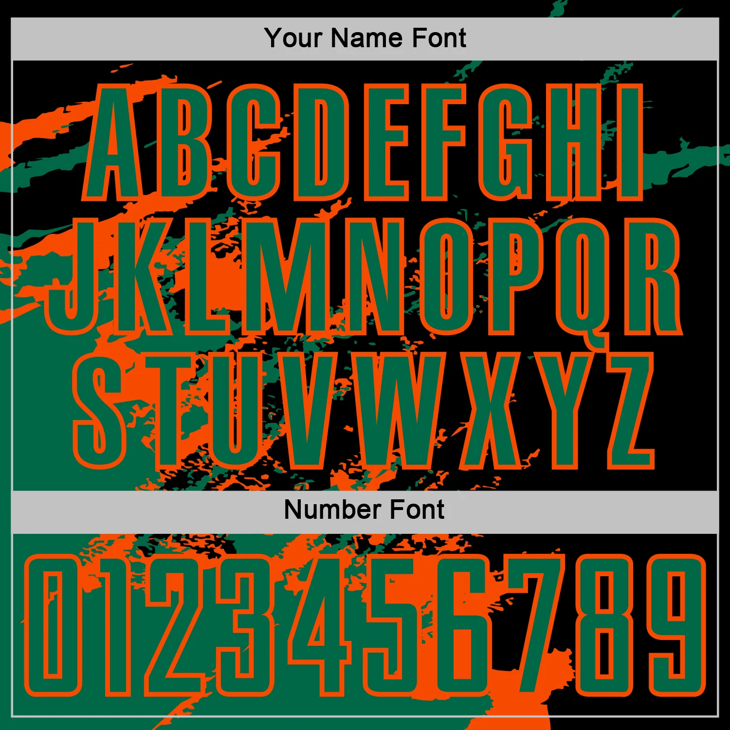 Custom Black Kelly Green-Orange Abstract Fragment Art Splash Sports Sublimation Soccer Uniform Jersey - Image 6