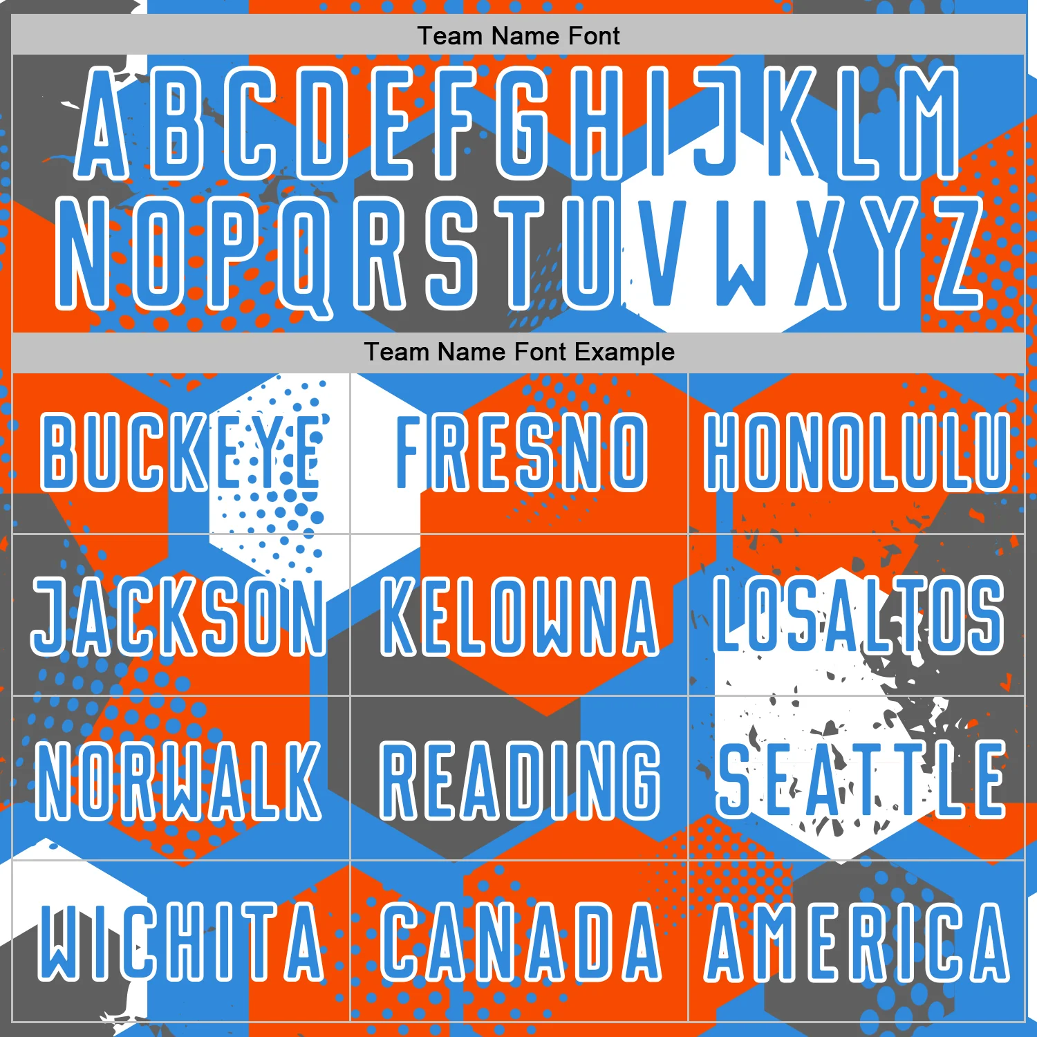 Custom Powder Blue Orange-White Geometric Shape Sublimation Soccer Uniform Jersey - Image 5