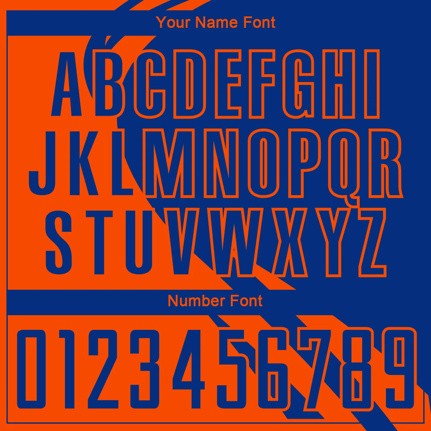 Custom Orange Royal Diagonal Streamline Color Block Swirl Curve Lines Sublimation Soccer Uniform Jersey - Image 5