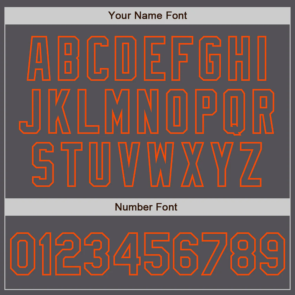 Custom Steel Gray Orange Authentic Baseball Jersey - Image 5