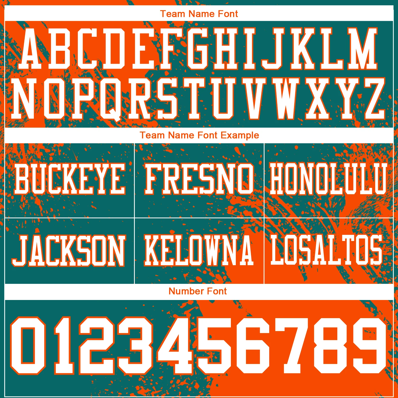 Custom Teal White-Orange 3D Pattern Abstract Brush Stroke Authentic Football Jersey - Image 3