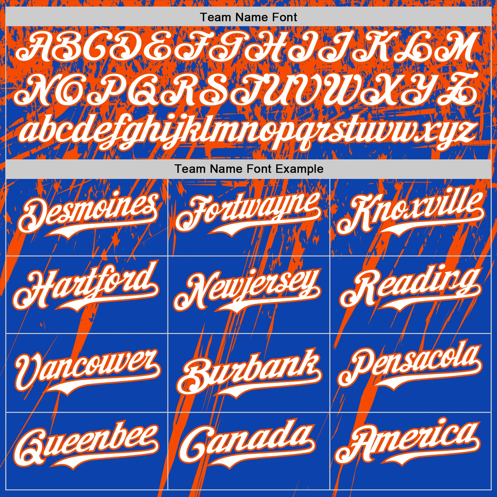 Custom Thunder Blue White-Orange Distressed Scratch Brush Stroke Authentic Baseball Jersey - Image 4