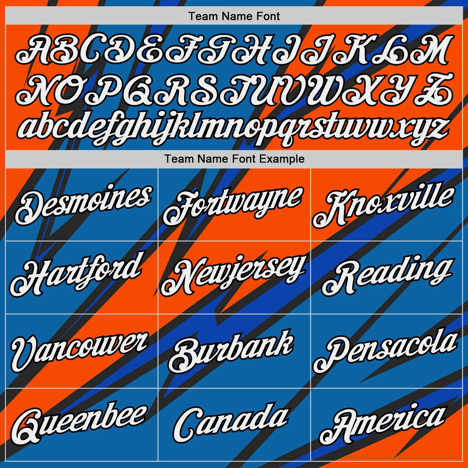 Custom Thunder Blue Orange-Black 3D Esports Performance T-Shirt - Image 3