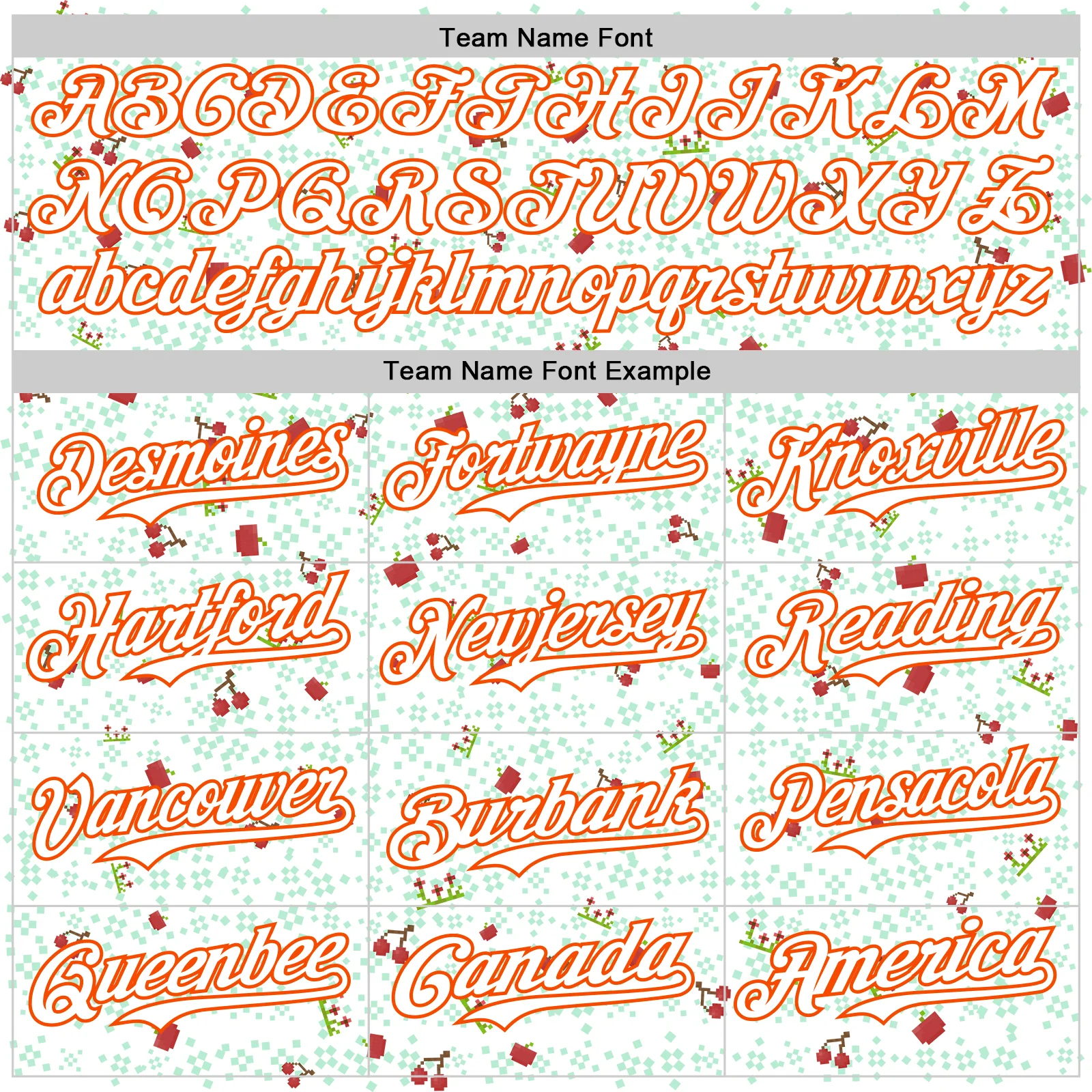 Custom White Orange 3D Pattern Design Retro Pixel Arcade Game Authentic Baseball Jersey - Image 4