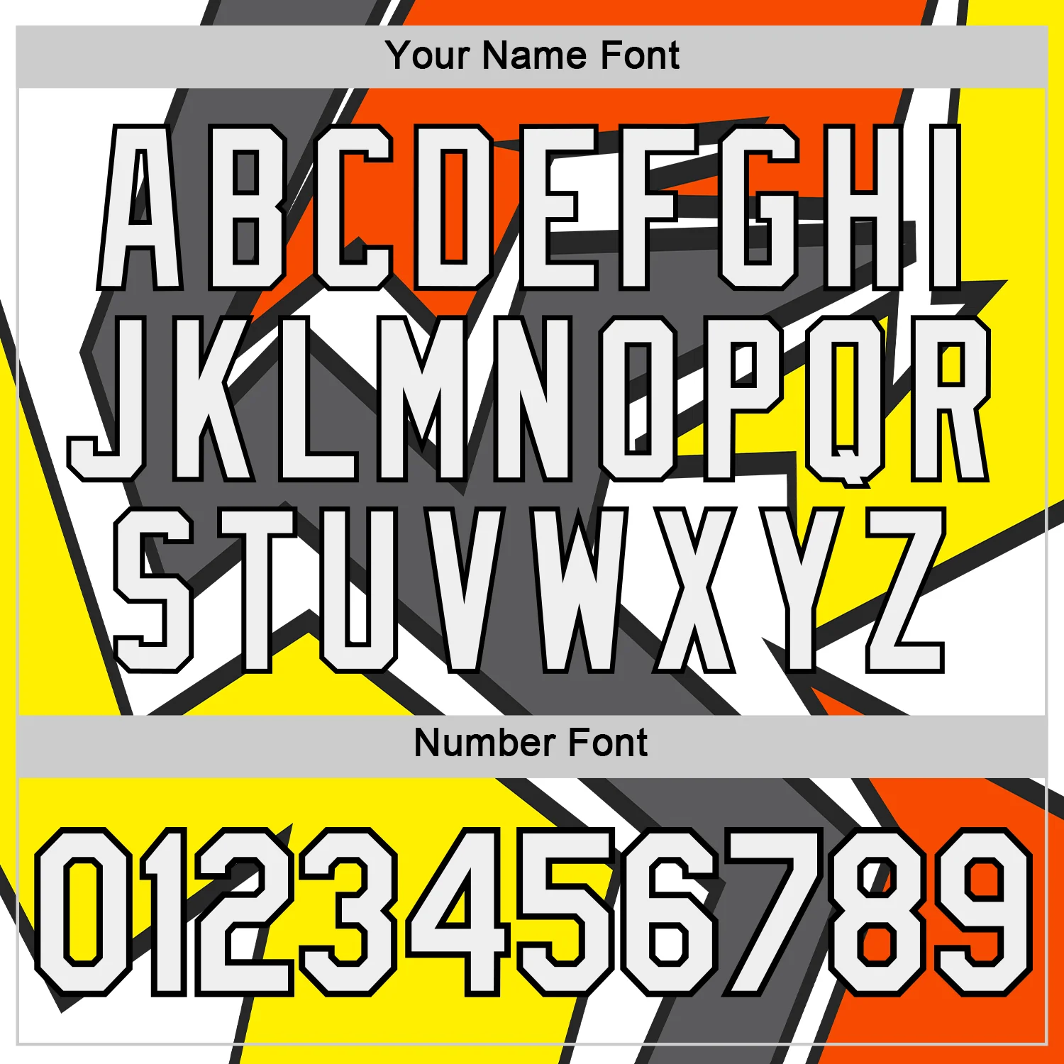 Custom White Orange Steel Gray Light Yellow-Black 3D Esports Performance T-Shirt - Image 4