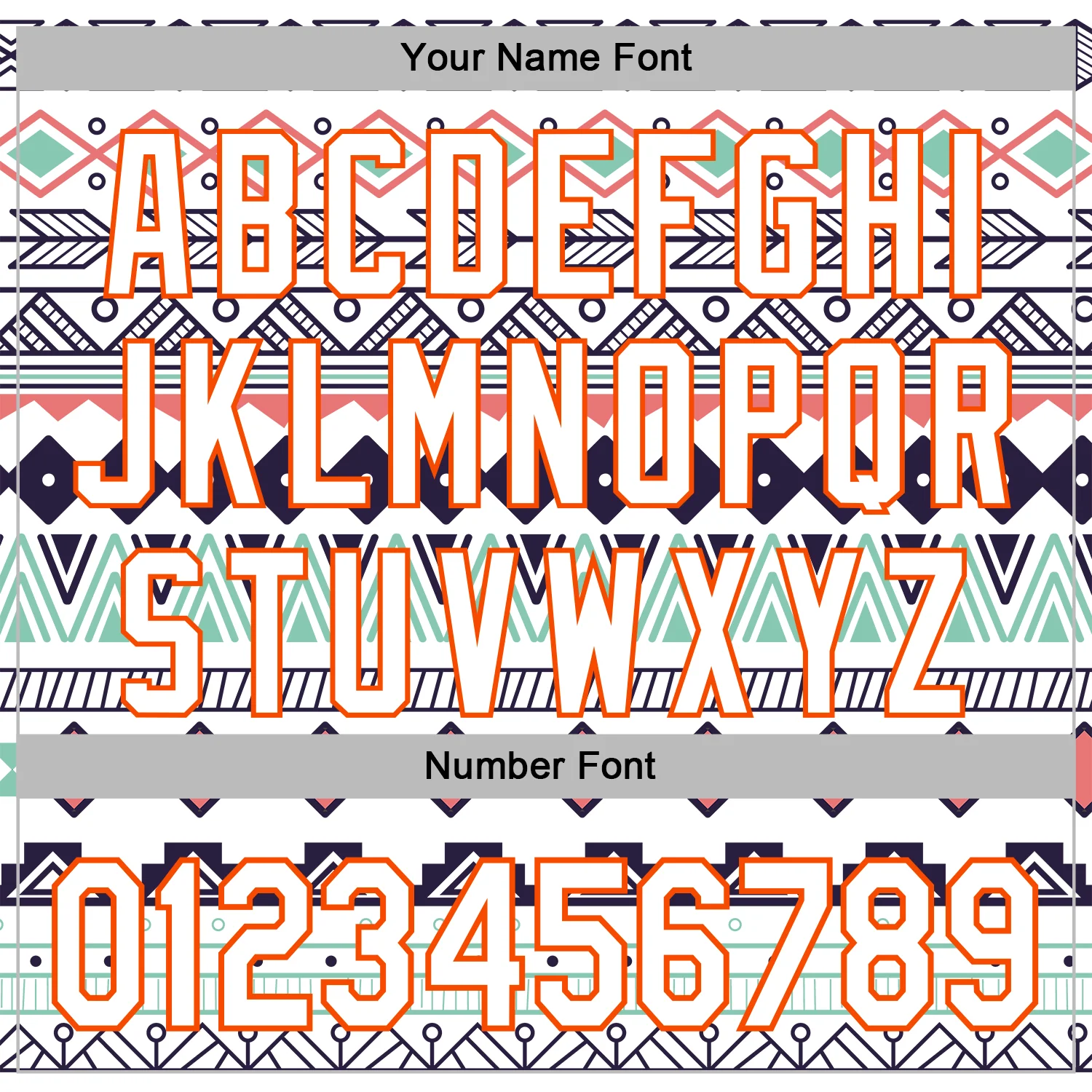 Custom Stitched White Orange 3D Pattern Design Tribal Ethnic Native American Sports Pullover Sweatshirt Hoodie - Image 4