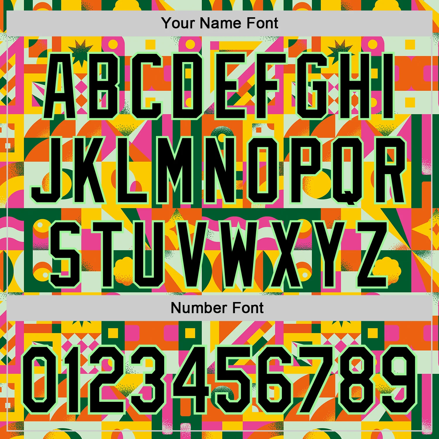 Custom Black Pea Green 3D Ambartive Abstract Shapes Pattern Authentic Baseball Jersey - Image 5