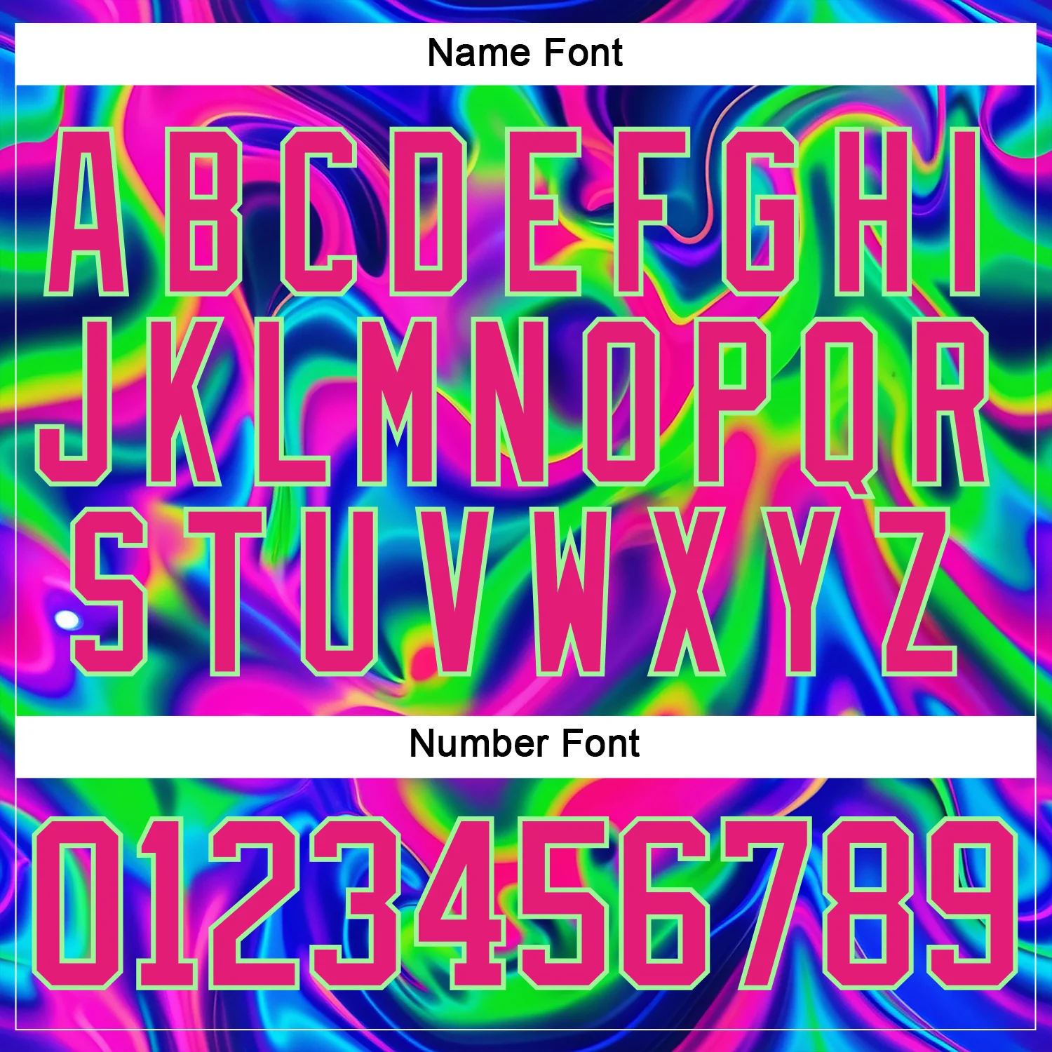 Custom Black Hot Pink-Pea Green Trippy Psychedelic Neon Trendy Holographic Vaporwave Style Hockey Lace Neck Jersey - Image 7