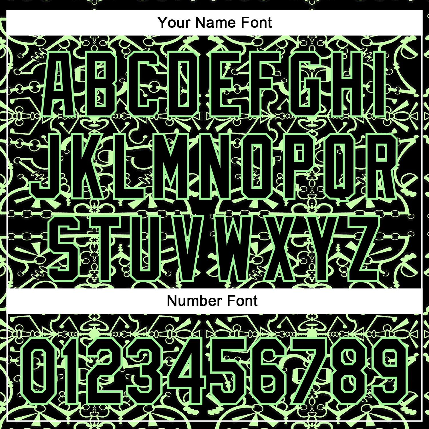 Custom Black Pea Green 3D KYLMAX HUBTUHAN Authentic Baseball Jersey - Image 5