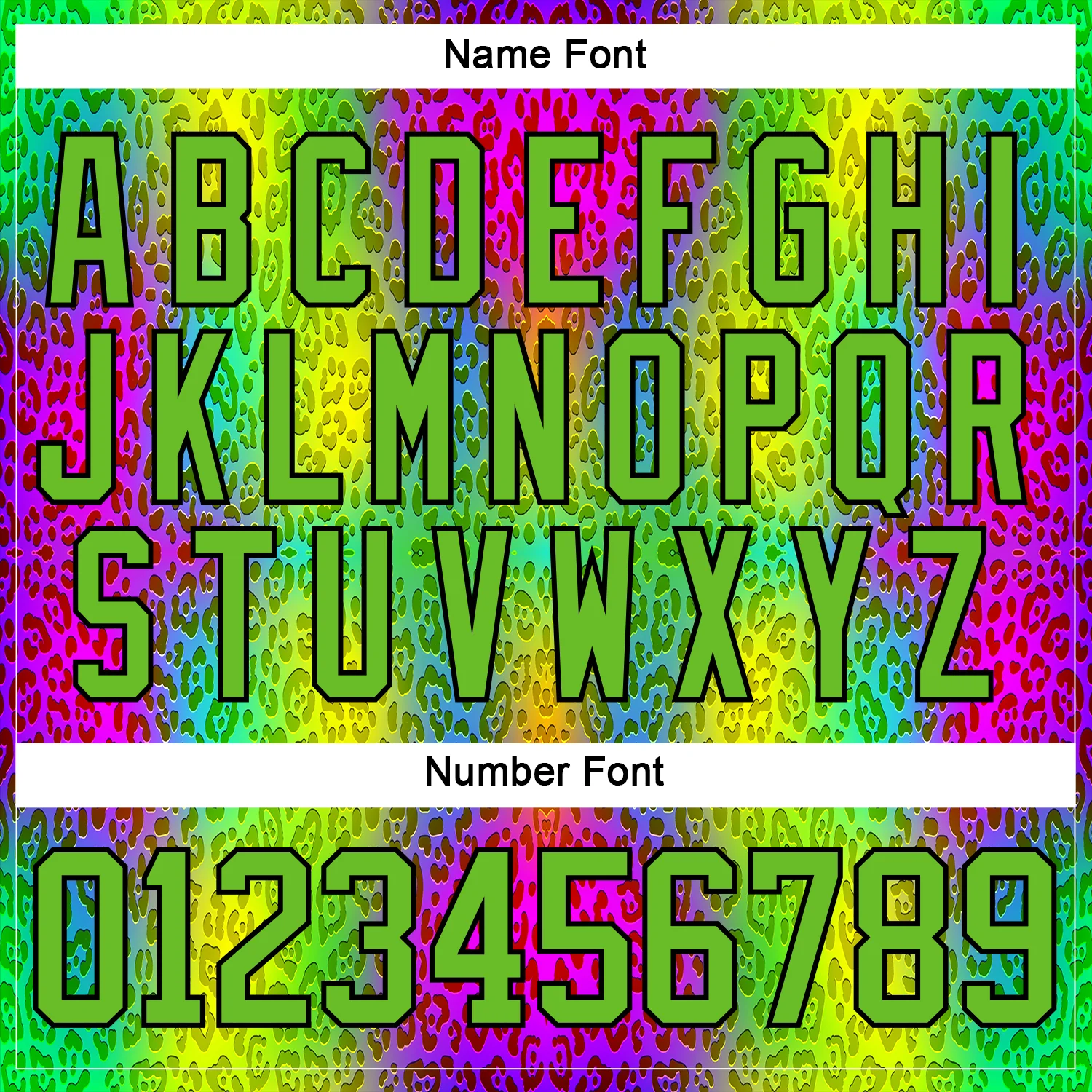 Custom Aurora Green Pink Black-White Leopard Print Neon Hockey Lace Neck Jersey - Image 7