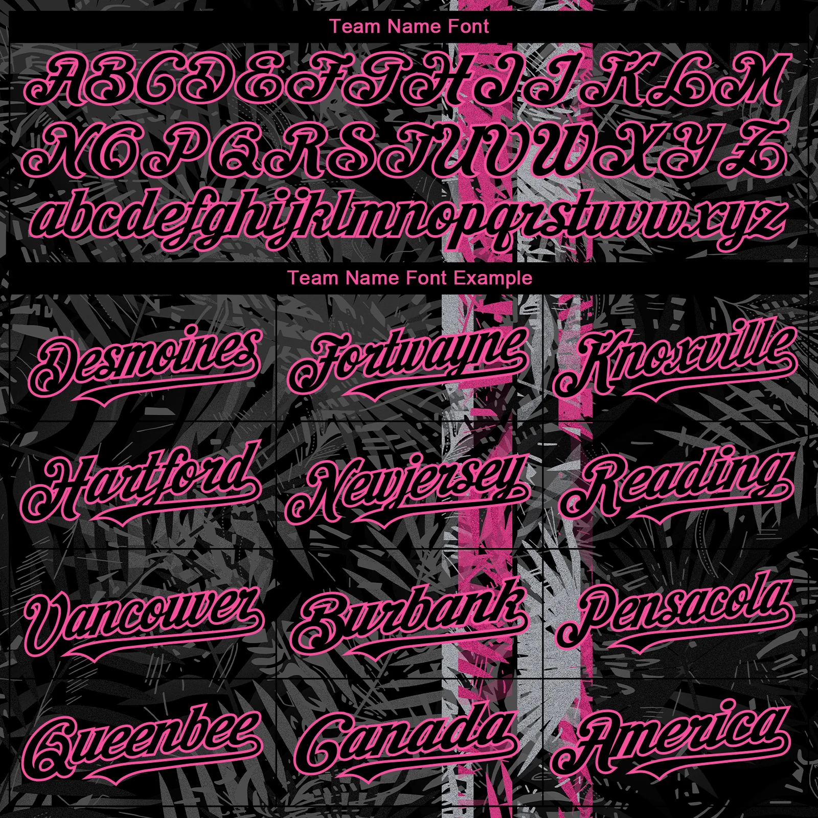 Custom Black Pink Hawaii Tropical Palm Leaves Authentic Baseball Jersey - Image 4