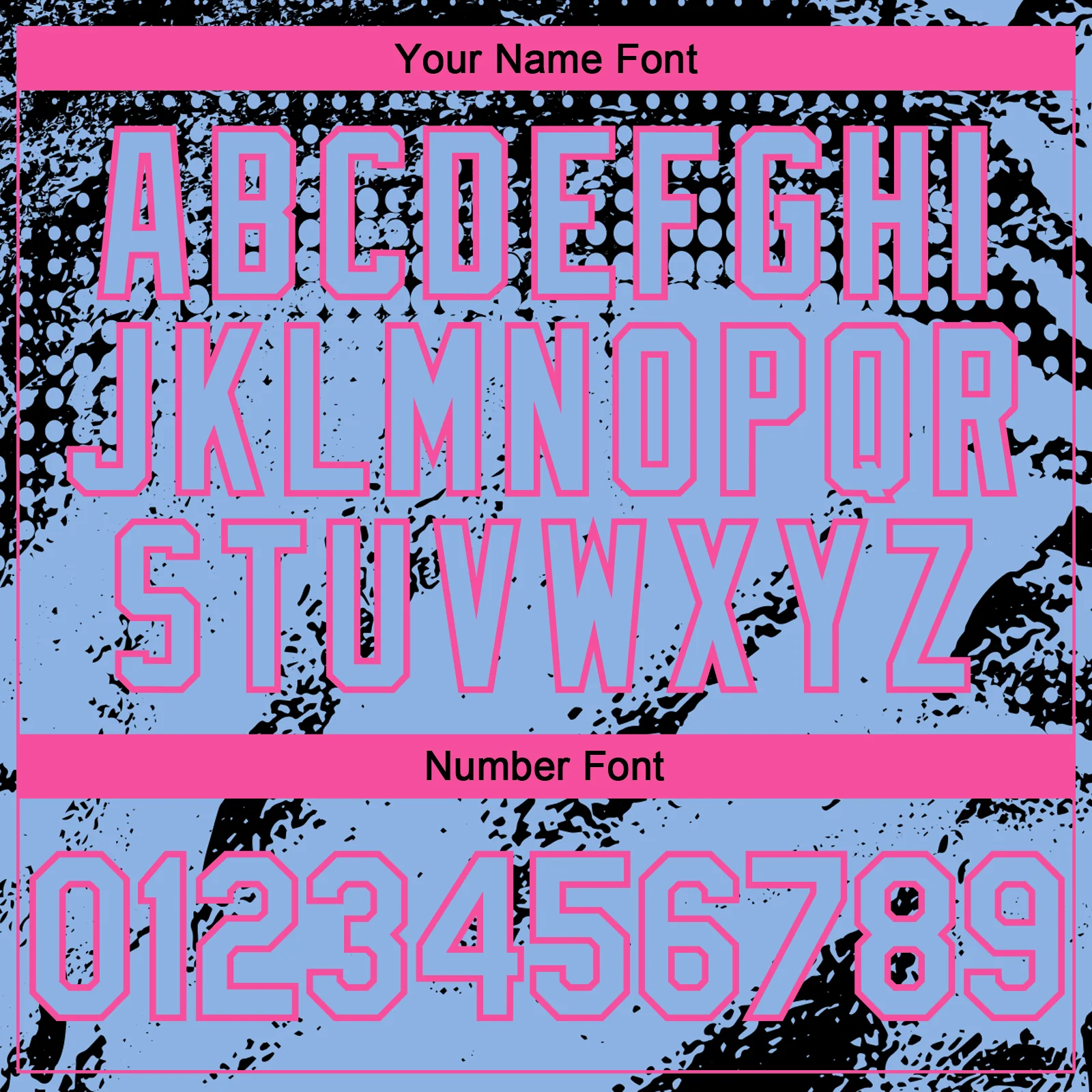 Custom Black Light Blue-Pink Splash Grunge Fragment Authentic Baseball Jersey - Image 5