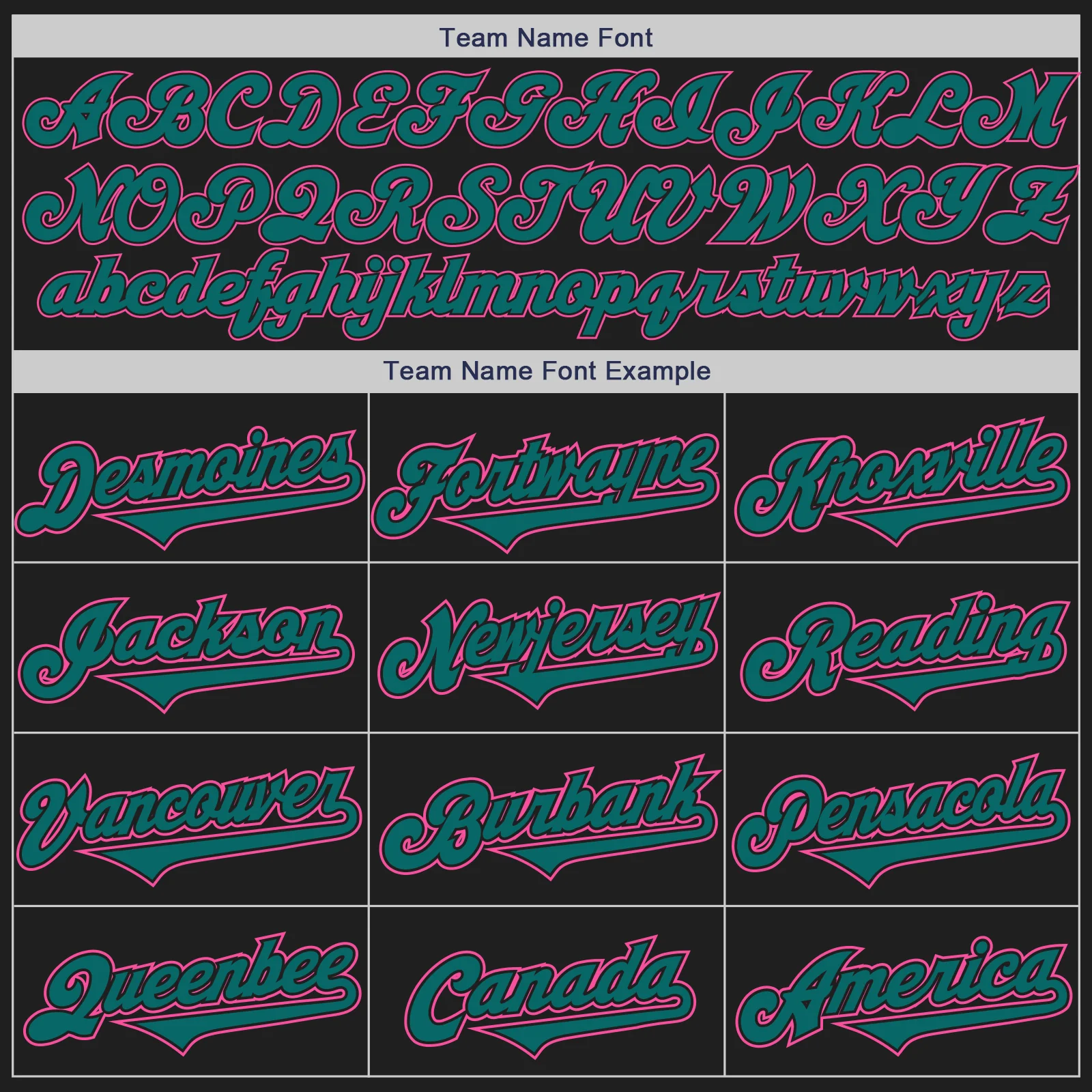 Custom Black Teal-Pink Authentic Two Tone Baseball Jersey - Image 4