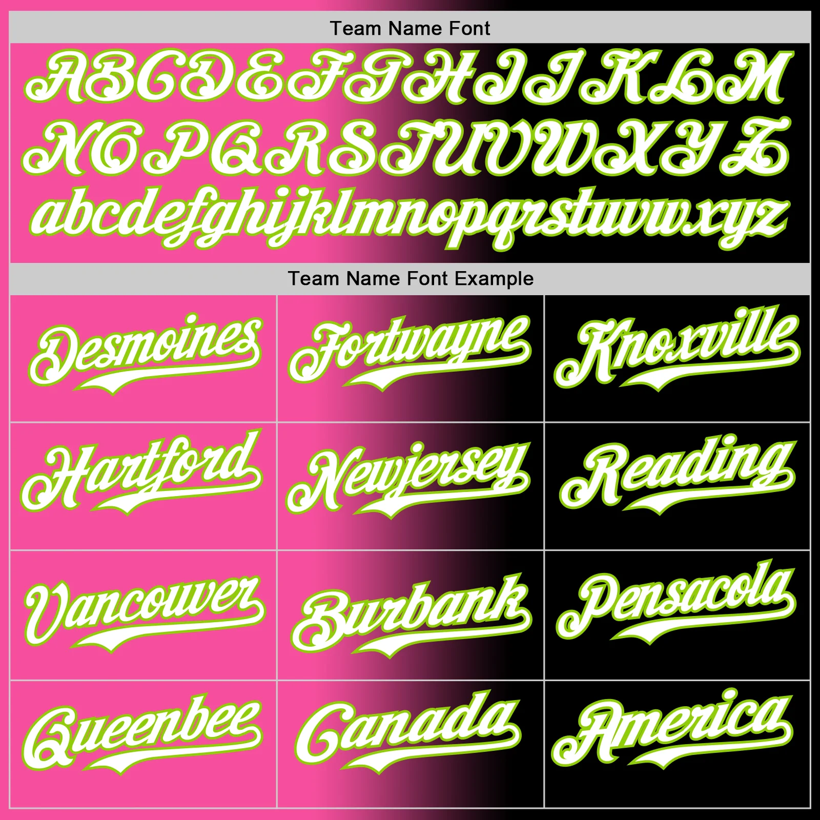 Custom Black White Pink-Neon Green Authentic Gradient Fashion Baseball Jersey - Image 4