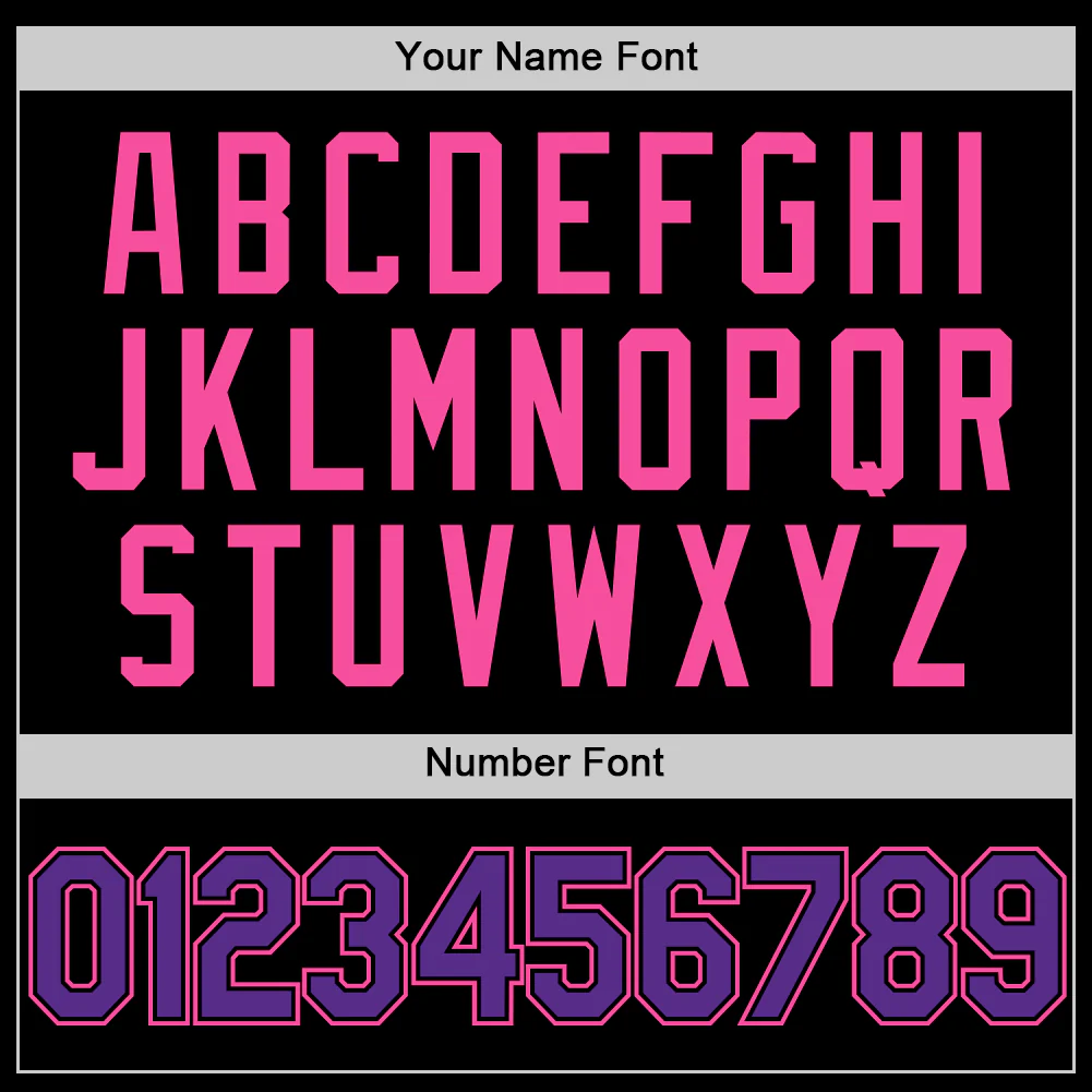 Custom Black Purple-Pink Authentic Basketball Jersey - Image 3