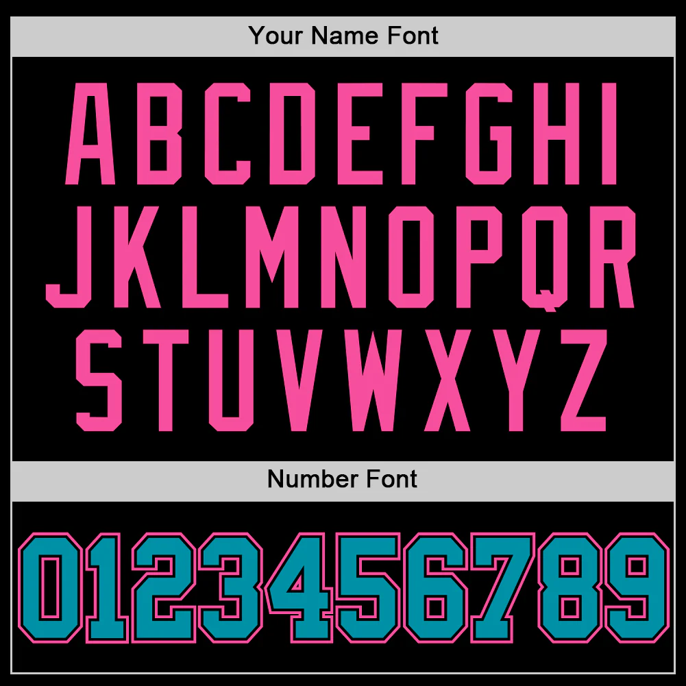 Custom Black Teal-Pink Authentic Basketball Jersey - Image 3