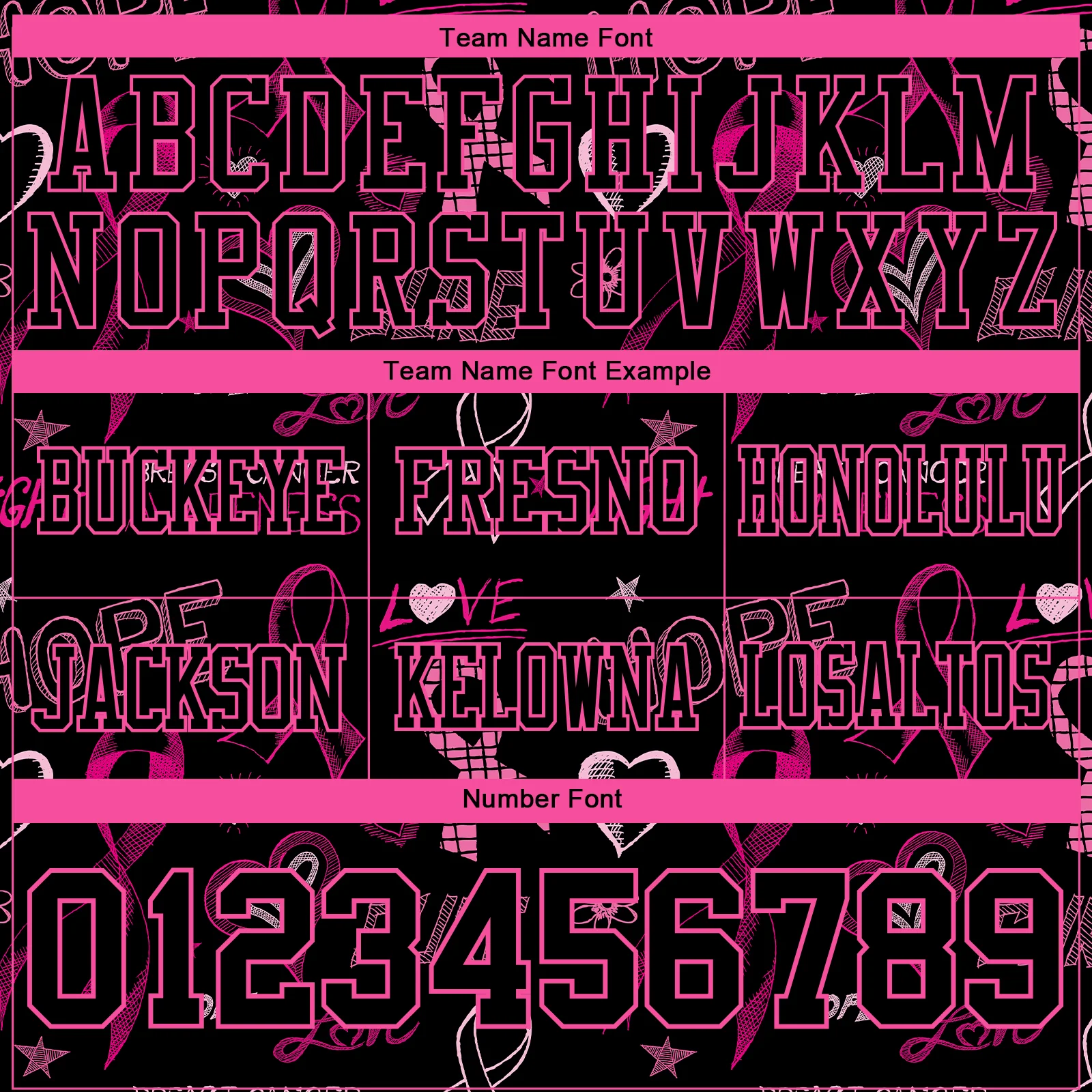 Custom Black Pink 3D Pattern Pink Ribbon Breast Cancer Awareness Month Women Health Care Support Authentic Football Jersey - Image 4