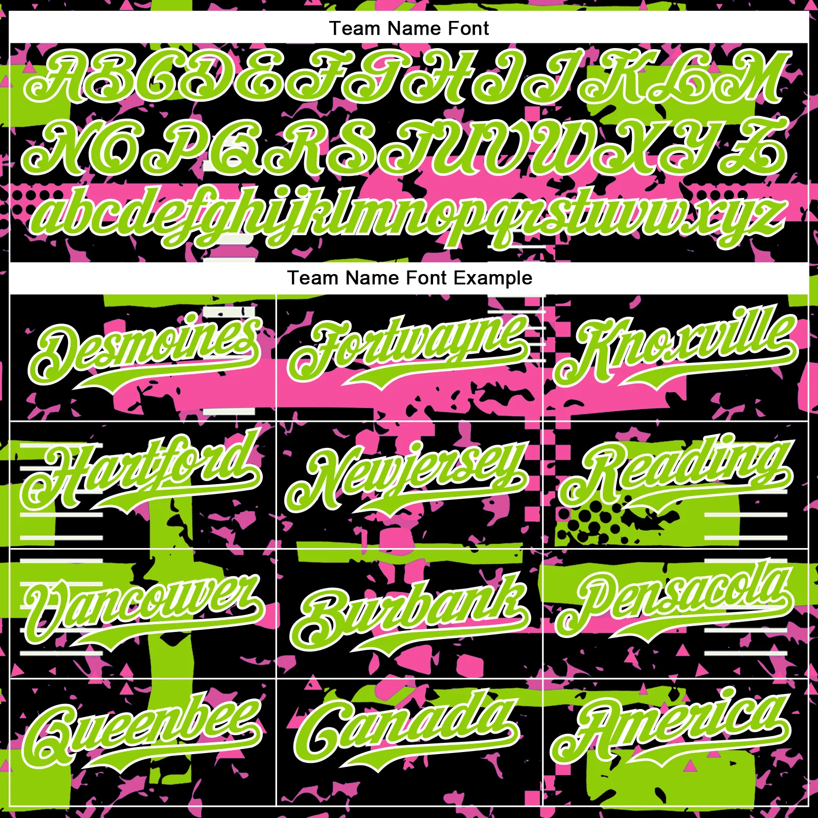 Custom Black Neon Green Pink-White Abstract Fragment Shape Bomber Full-Snap Varsity Letterman Hoodie Jacket - Image 5