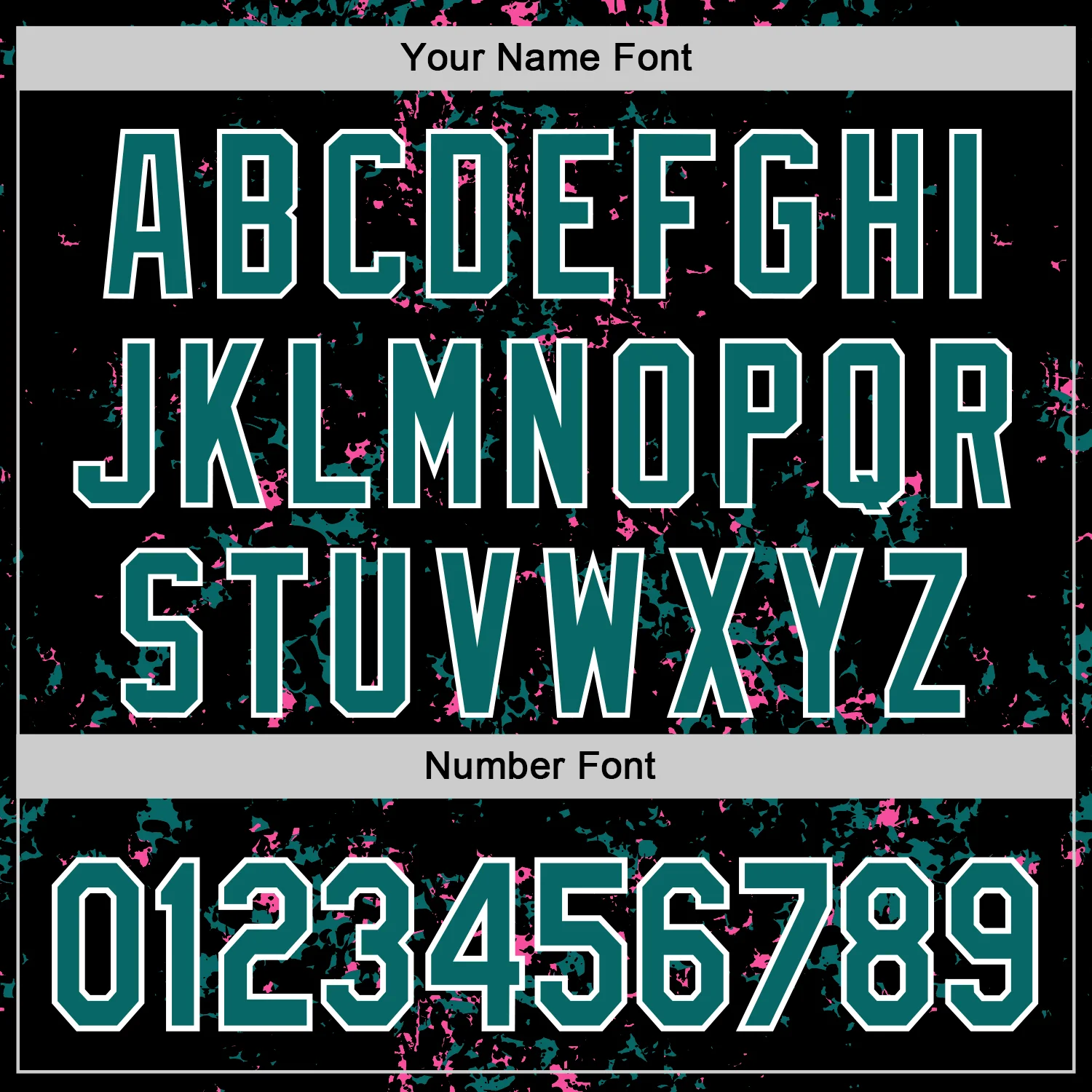 Custom Black Teal Pink-White Fragment Pattern Bomber Full-Snap Varsity Letterman Hoodie Jacket - Image 6