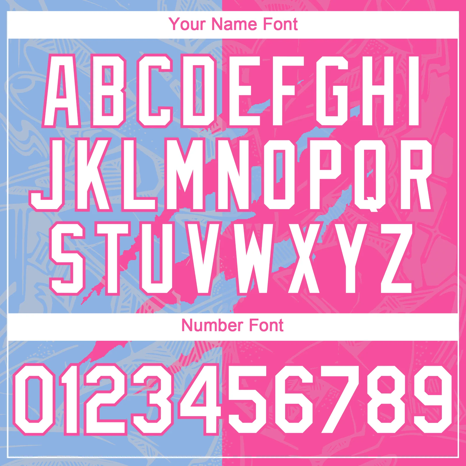 Custom Graffiti Pattern White Pink-Light Blue 3D Scratch Authentic Baseball Jersey - Image 5