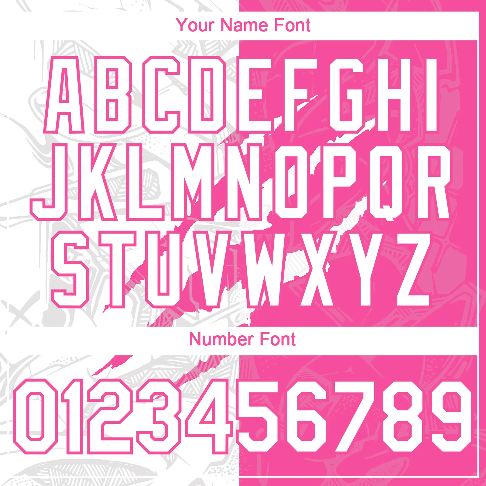 Custom Graffiti Pattern White-Pink 3D Scratch Authentic Baseball Jersey - Image 5