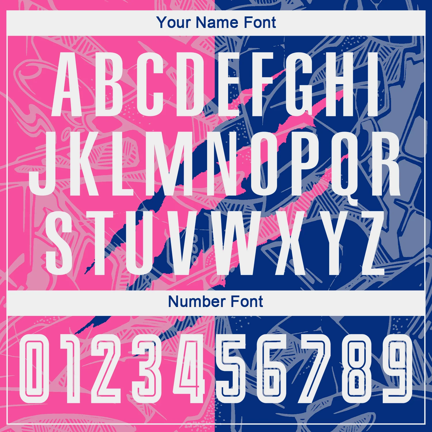 Custom Graffiti Pattern Pink-Royal Scratch Sublimation Soccer Uniform Jersey - Image 6