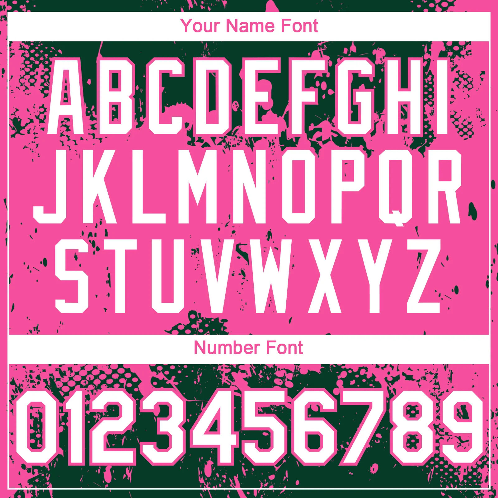 Custom Green White-Pink Abstract Splatter Grunge Paint Authentic Baseball Jersey - Image 5