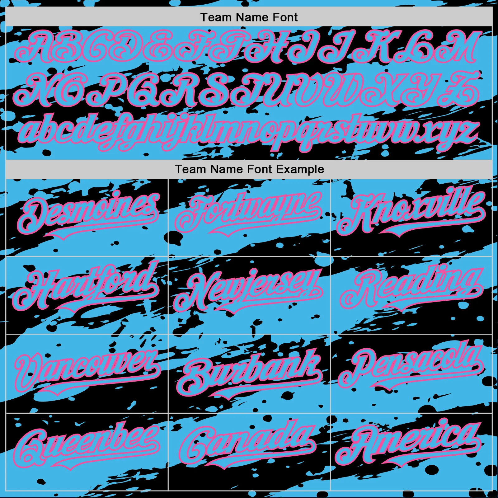 Custom Black Sky Blue-Pink Splash 3D Pattern Design Bomber Full-Snap Varsity Letterman Hoodie Jacket - Image 5