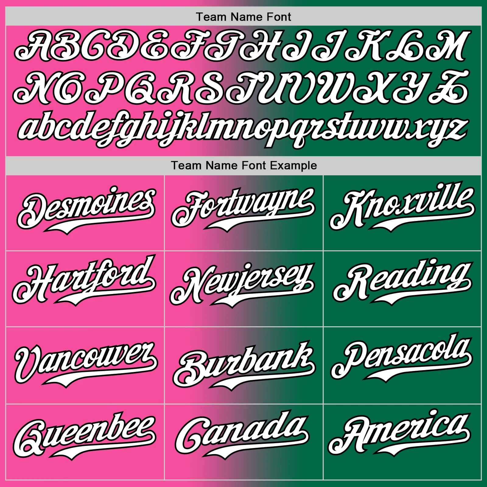 Custom Kelly Green White Pink-Black Authentic Gradient Fashion Baseball Jersey - Image 4