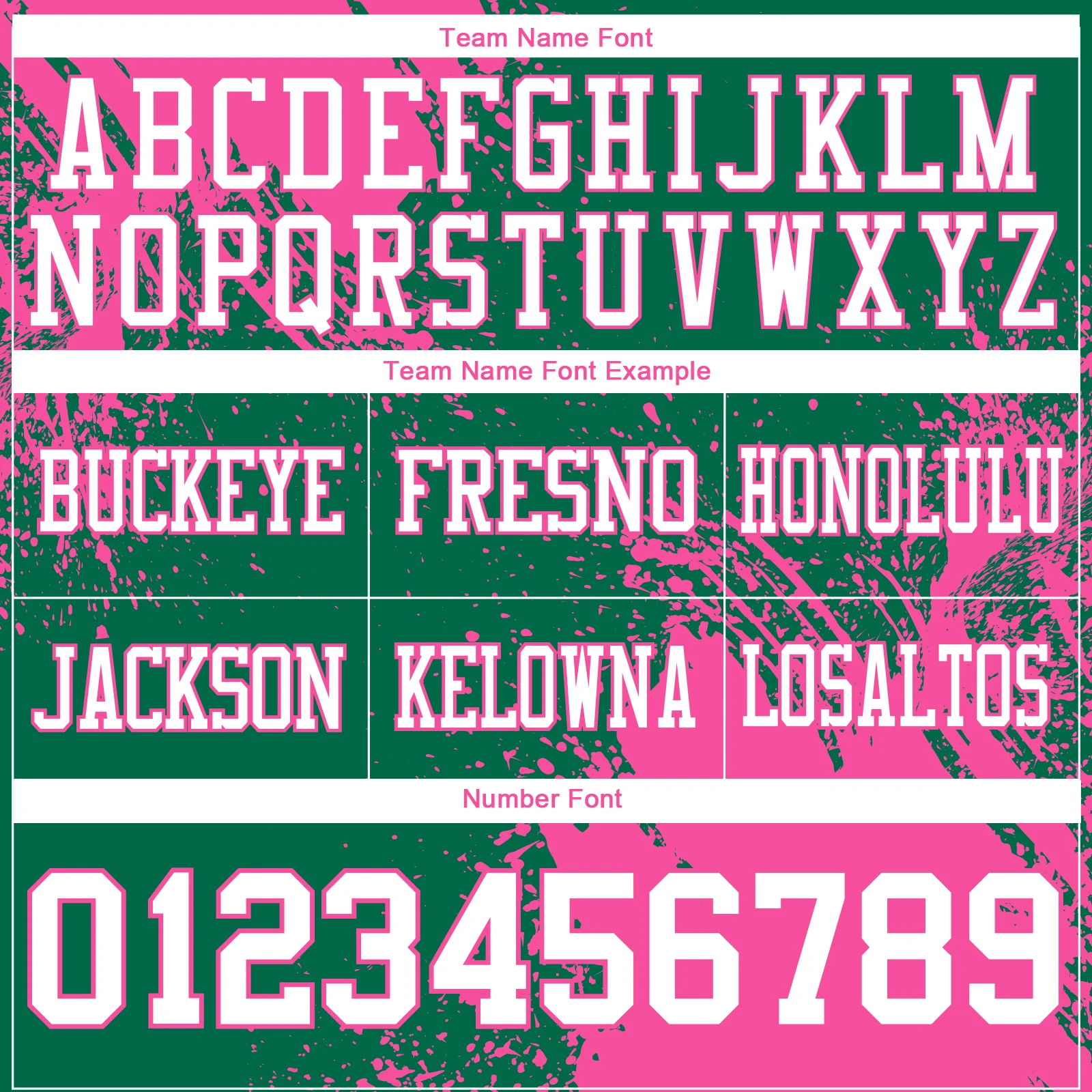 Custom Kelly Green White-Pink 3D Pattern Abstract Brush Stroke Authentic Football Jersey - Image 3