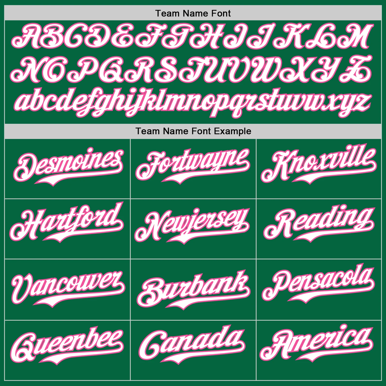 Custom Kelly Green Pink Pinstripe White Authentic Two Tone Baseball Jersey - Image 4