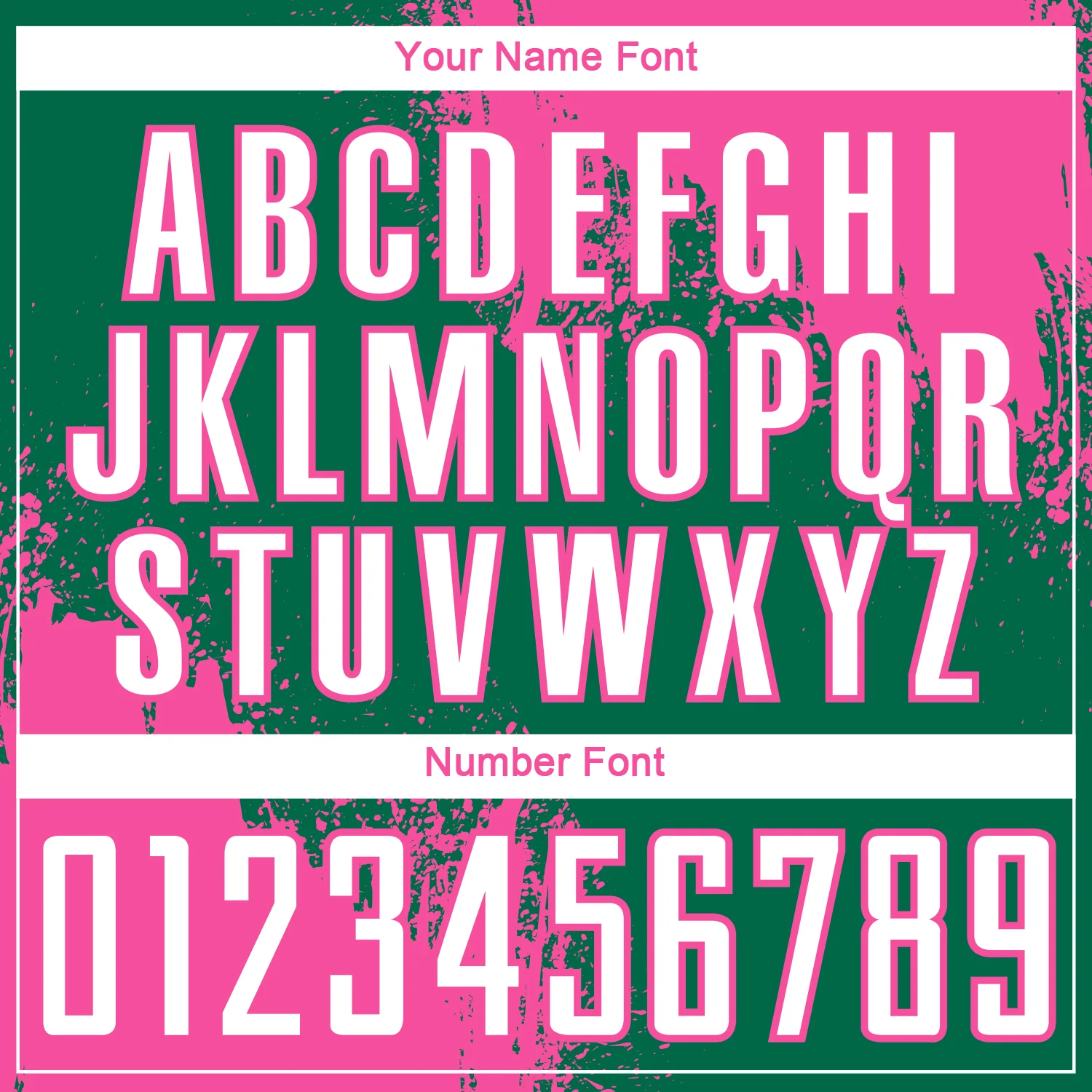Custom Kelly Green White-Pink Abstract Brush Stroke Sports Sublimation Soccer Uniform Jersey - Image 6