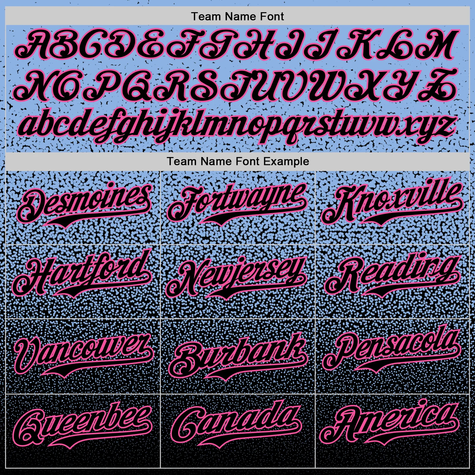 Custom Light Blue Black-Pink Fade Fashion Speckle Authentic Baseball Jersey - Image 4