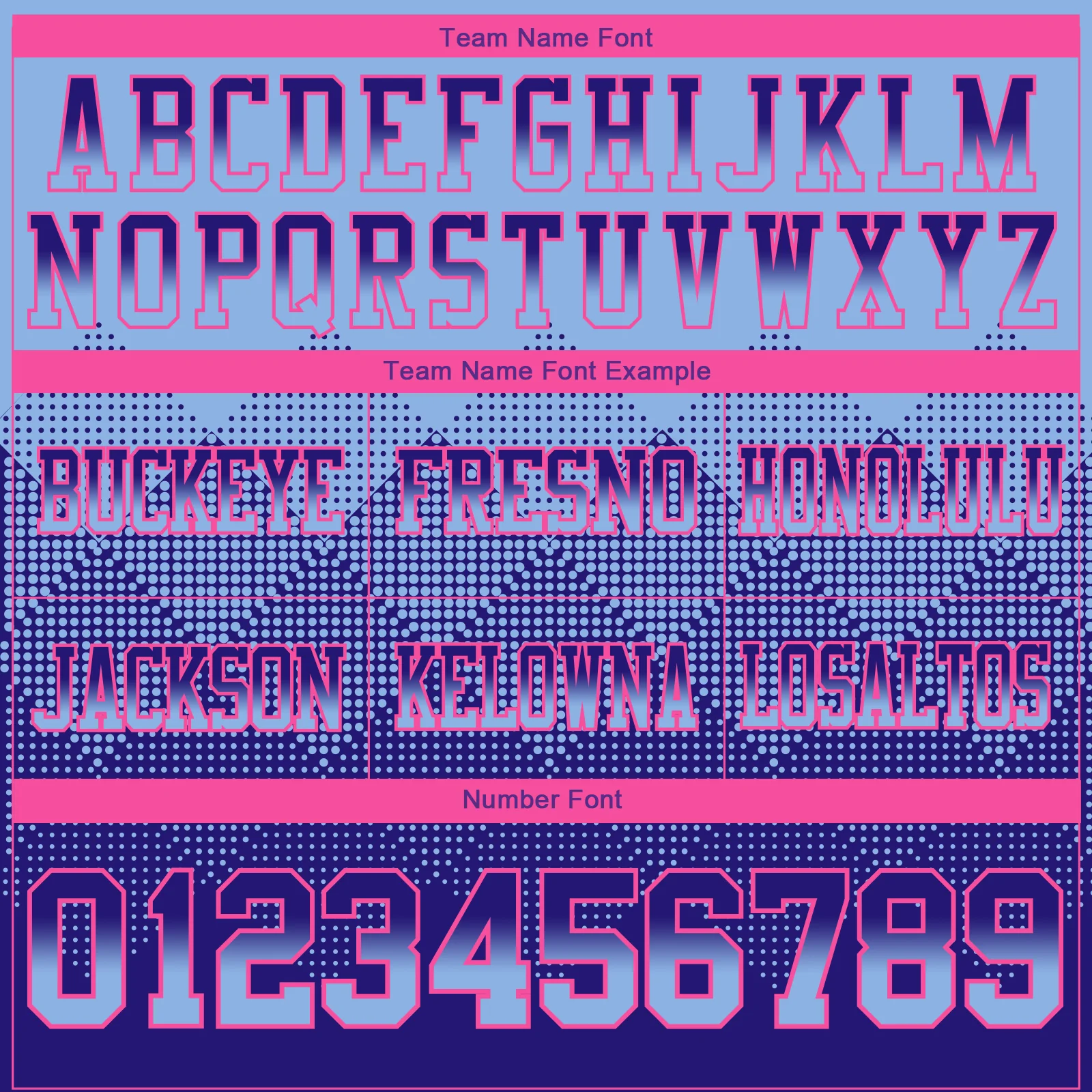 Custom Light Blue Dark Purple-Pink Authentic Gradient Square Shape Flag Football Jersey - Image 3