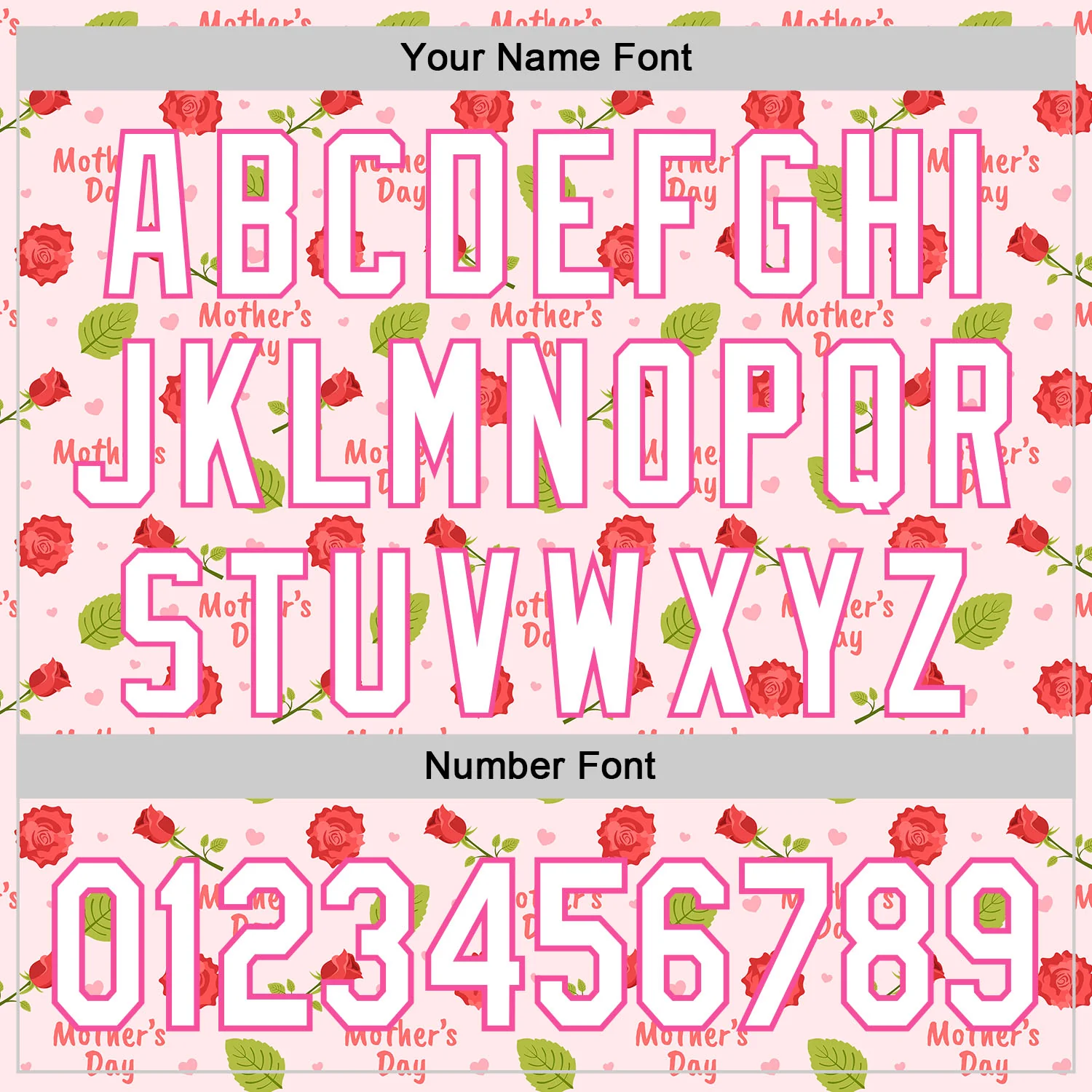 Custom Light Pink White-Pink 3D Pattern Design Mother's Day Flower Authentic Baseball Jersey - Image 5