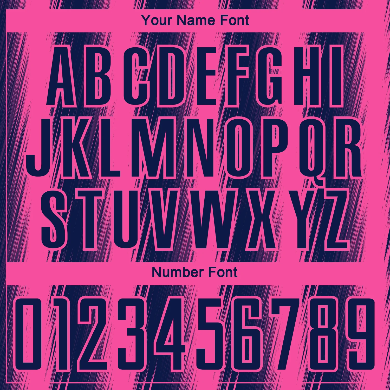 Custom Navy Pink Vertical Brush Stroke Stripes Sublimation Soccer Uniform Jersey - Image 6