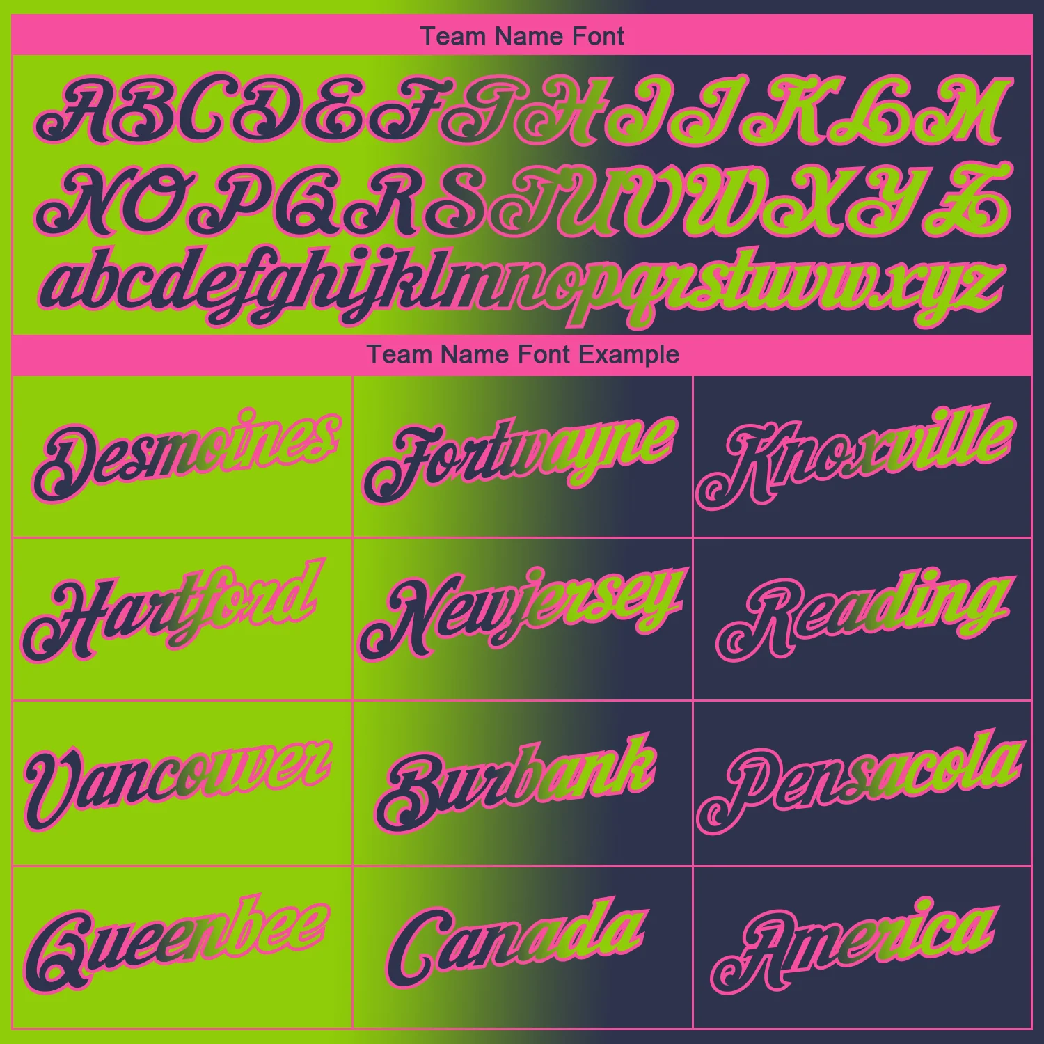 Custom Navy Neon Green-Pink Gradient Fashion Performance T-Shirt - Image 3