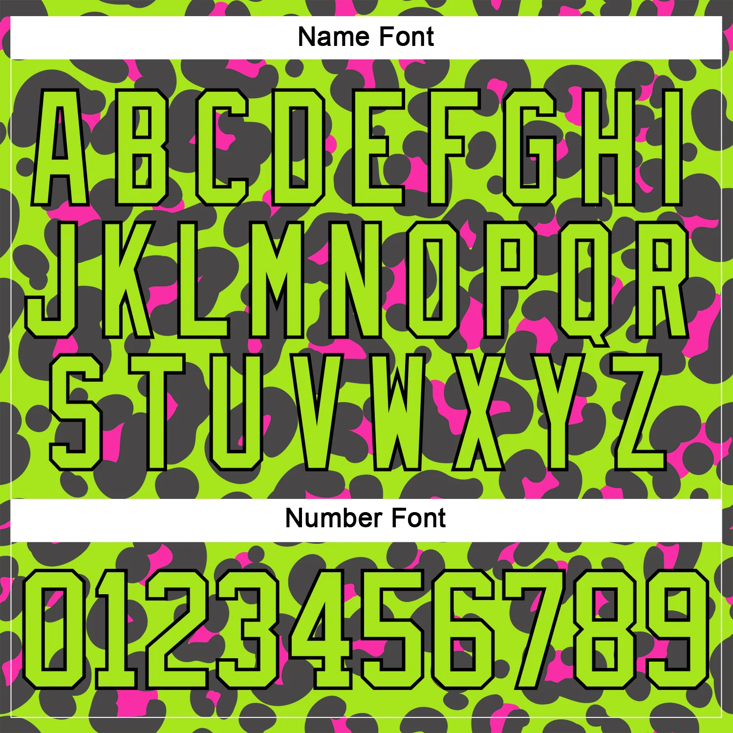 Custom Neon Green Pink Black-White Leopard Print Neon Hockey Lace Neck Jersey - Image 7