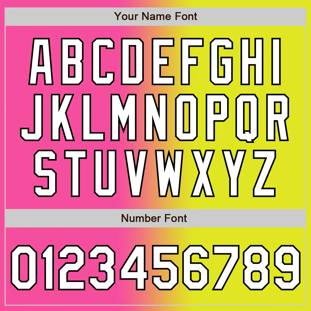 Custom Neon Yellow White Pink-Black Authentic Gradient Fashion Baseball Jersey - Image 5