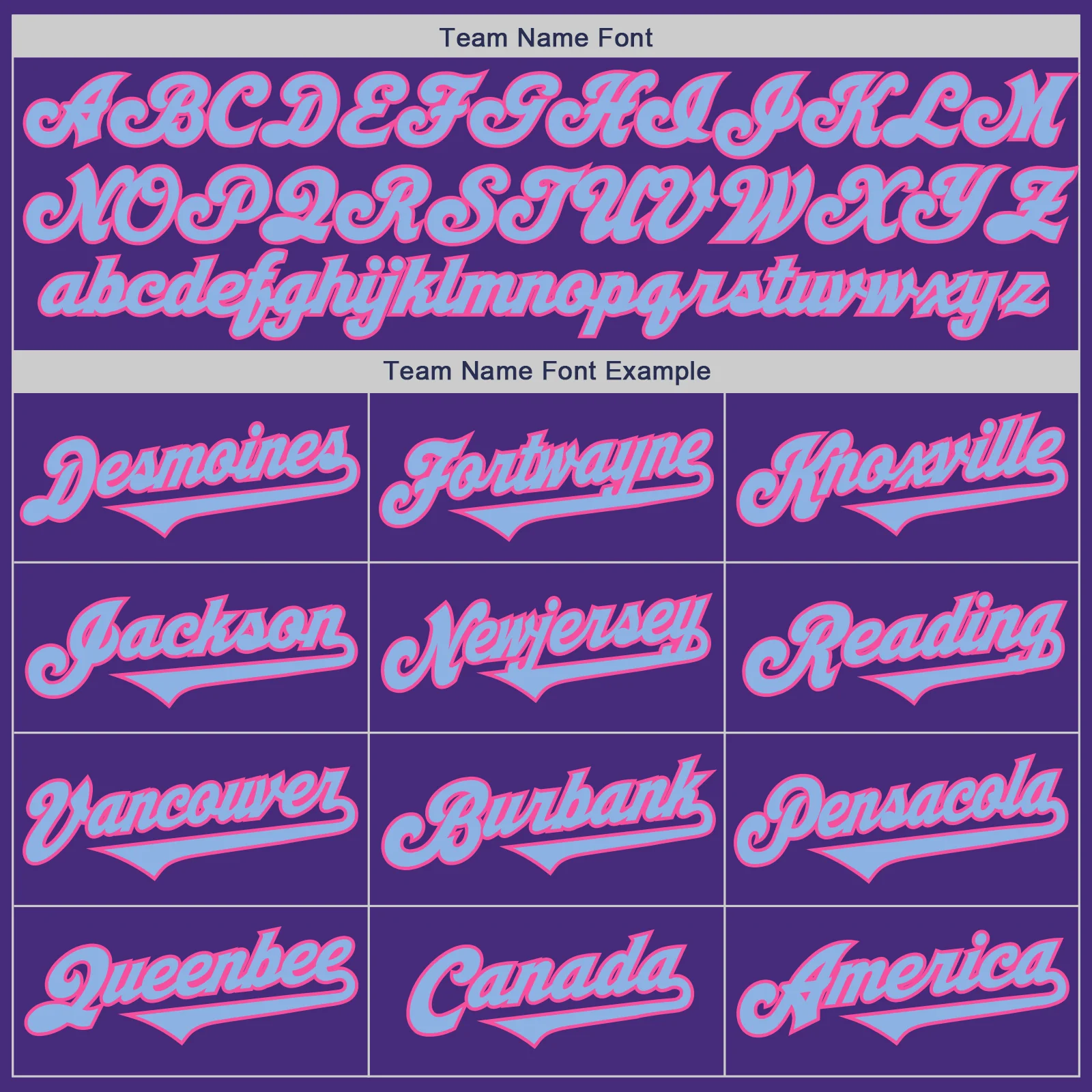 Custom Purple Light Blue-Pink Authentic Two Tone Baseball Jersey - Image 4