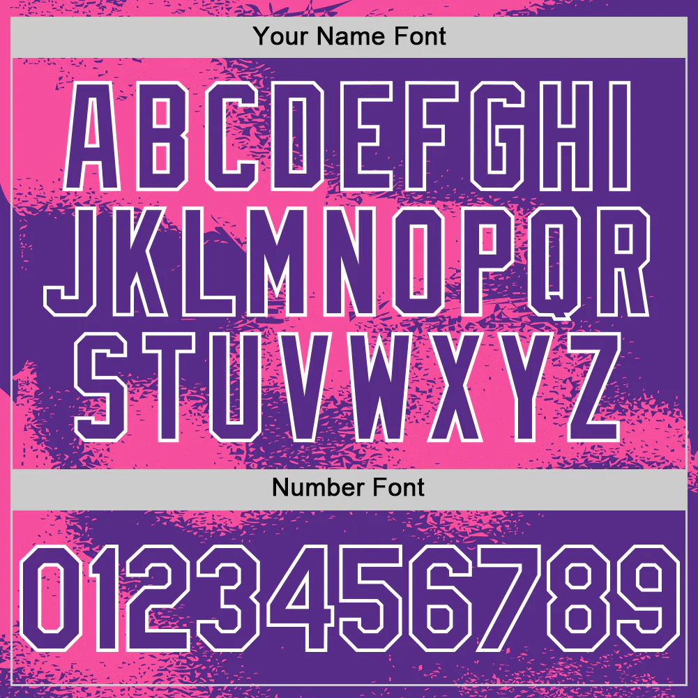 Custom Purple Pink-White Abstract Color Blocks Fragment Pattern Bomber Full-Snap Varsity Letterman Hoodie Jacket - Image 6