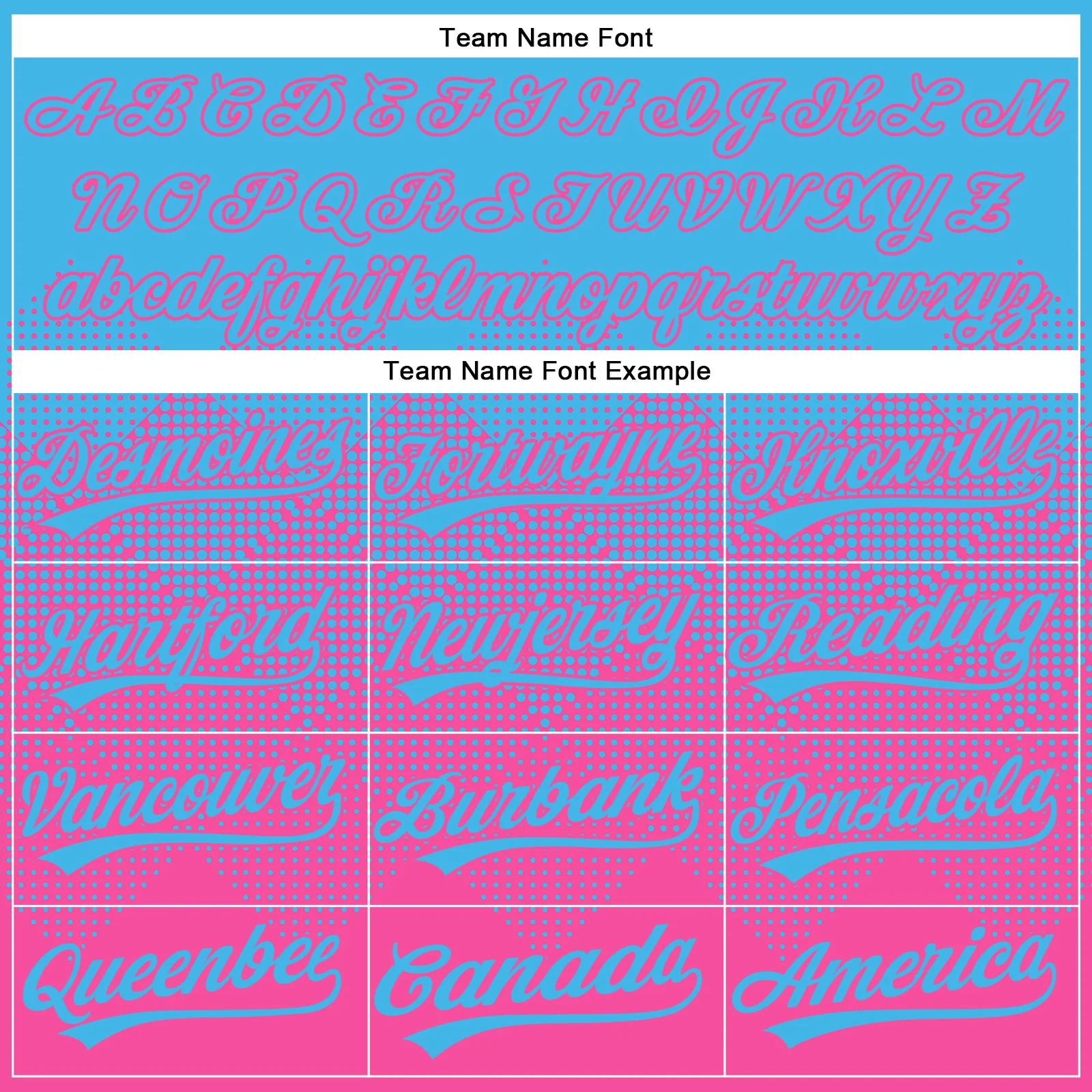 Custom Sky Blue Pink 3D Gradient Square Shape Two-Button Unisex Softball Jersey - Image 4