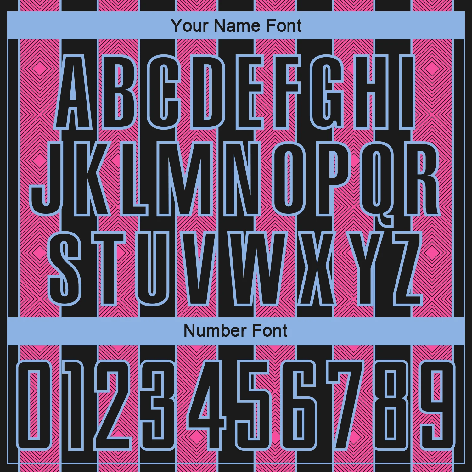Custom Black Pink-Light Blue Pinstripe Line Sports Sublimation Soccer Uniform Jersey - Image 6