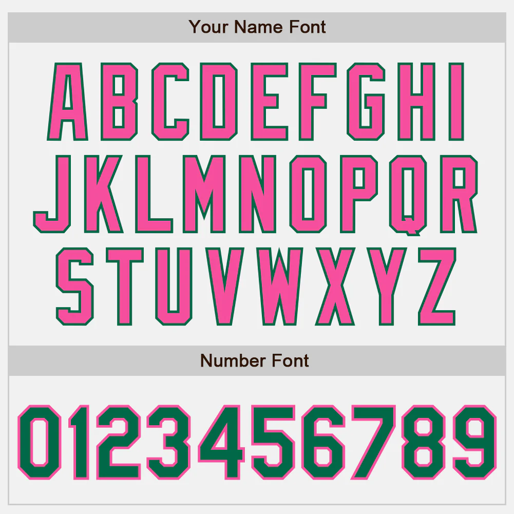 Custom White Kelly Green-Pink Authentic Two Tone Baseball Jersey - Image 5
